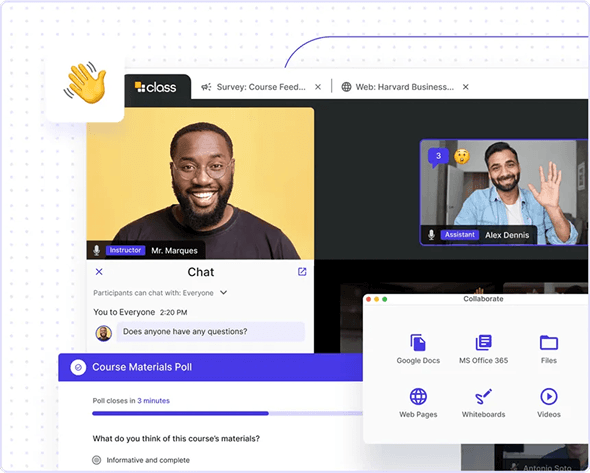 Learning tools interface